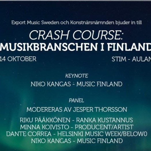 Banner med text om ett seminarium