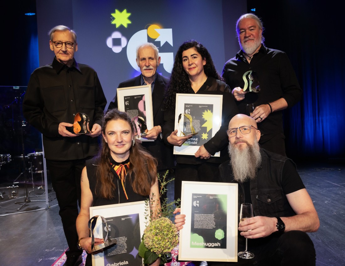 Gruppbild i färg på årets ganneviksstipendiater