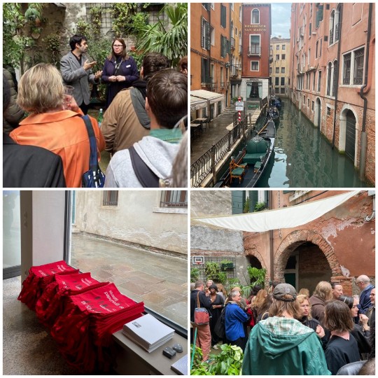 Collage med foton från Venedig